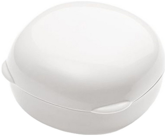 미니 라운드 진주 비누곽 케이스, 화이트, 1개