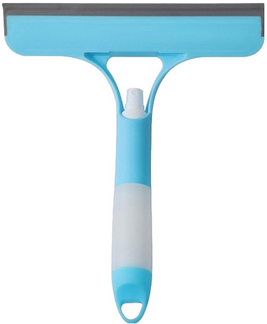 노베아 3in1 올인원 스프레이 욕실 물기제거 스퀴지, 1개, 블루