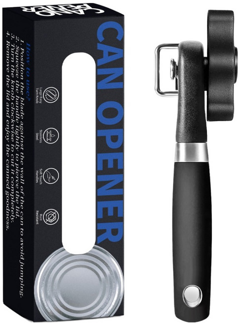 바른리빙 스마트컷 캔 오프너, 실버, 1개