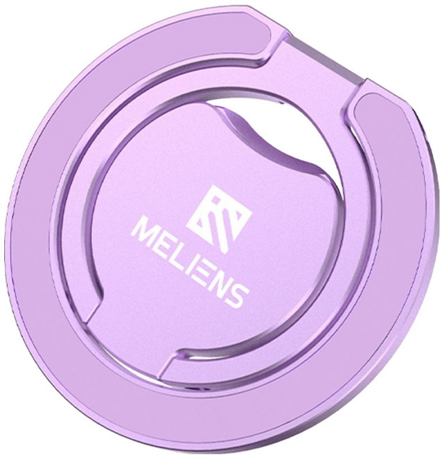 멜리언스 듀얼 마그네틱 맥세이프 링홀더 프로 알루미늄 자석거치대 그립 스마트톡, 퍼플, 1개