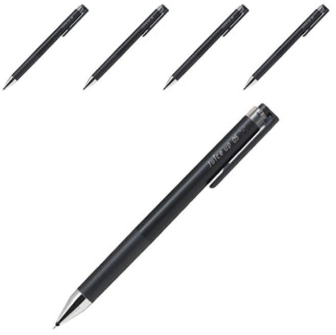 파이롯트 쥬스업 볼펜 0.5mm, 5개, 블랙