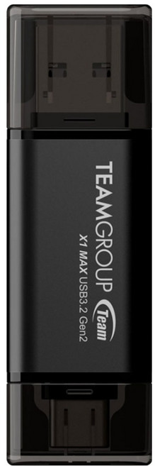 TEAMGROUP 十銓 USB 3.2 Gen2 TYPE-C 雙介面勁速固態行動碟 X1 MAX, 256GB, 1個