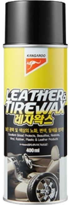 캉가루 캔형 레자 광택 왁스 간편히 뿌리는 캔레자왁스 400ml, 1개
