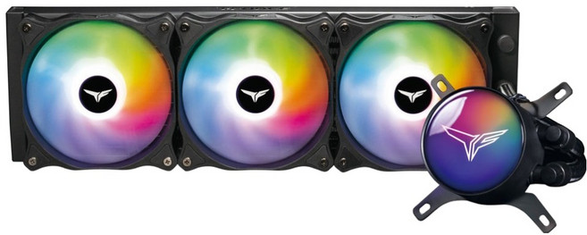 TEAMGROUP 十銓 T-FORCE SIREN ARGB 一體式水冷散熱器, 黑色, 1個