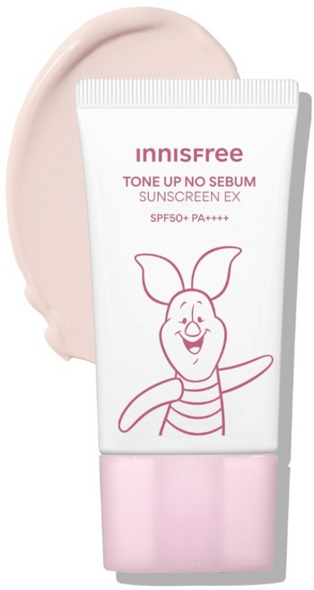 INNISFREE 潤色控油防曬霜 EX 小熊維尼限定版 SPF50+ PA++++, 1個, 60ml