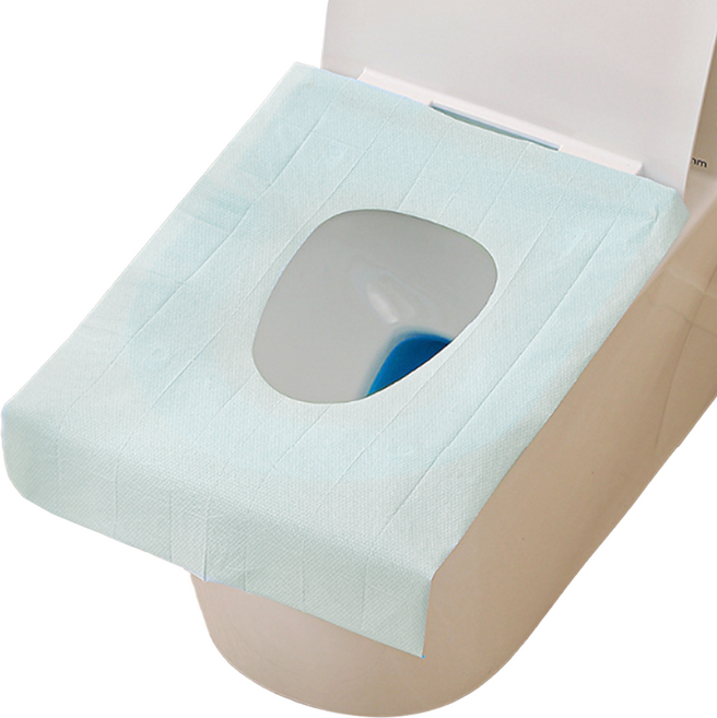 미르홈퍼니 일회용 여행용 초대형 변기커버, 그린, 30개