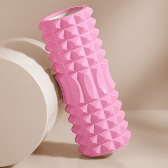 스포츠 하드돌기 EVA 폼롤러, 핑크, 1개