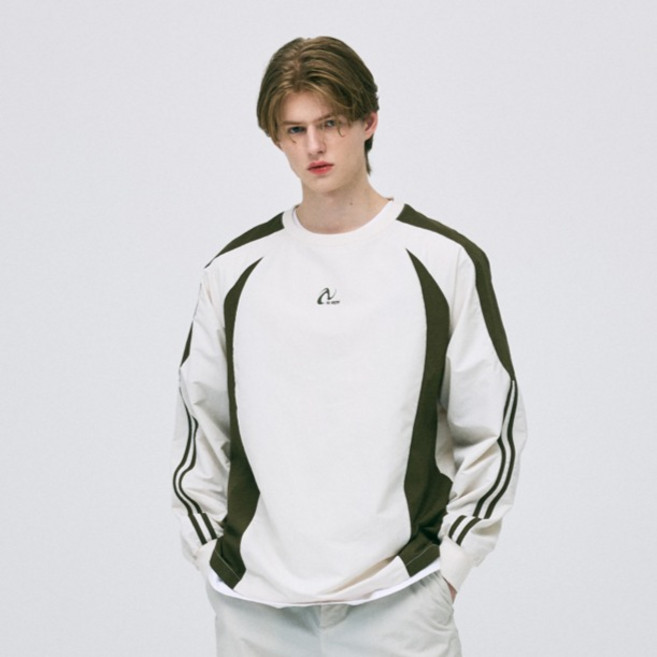 널디 남녀공용 컬러블락 우븐 웜업