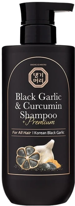 댕기머리 프리미엄 흑마늘 앤 커큐민 샴푸, 500ml, 1개 - 쿠팡