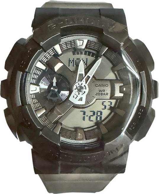 CASIO 卡西歐 G-SHOCK 午夜迷霧雙顯錶 GM-110MF-1ADR