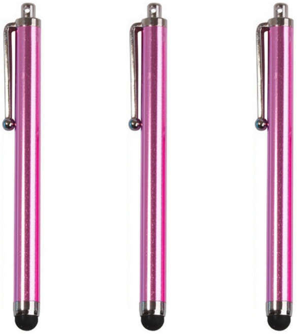 바리코 초미세 태블릿 스마트폰 정전식 터치펜, 핑크, 3개