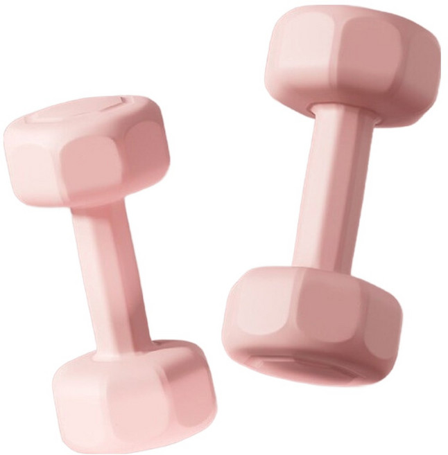 HOME GYM CLUB 居家健身 馬卡龍塑身啞鈴 2kg 2個, 粉色, 單一商品