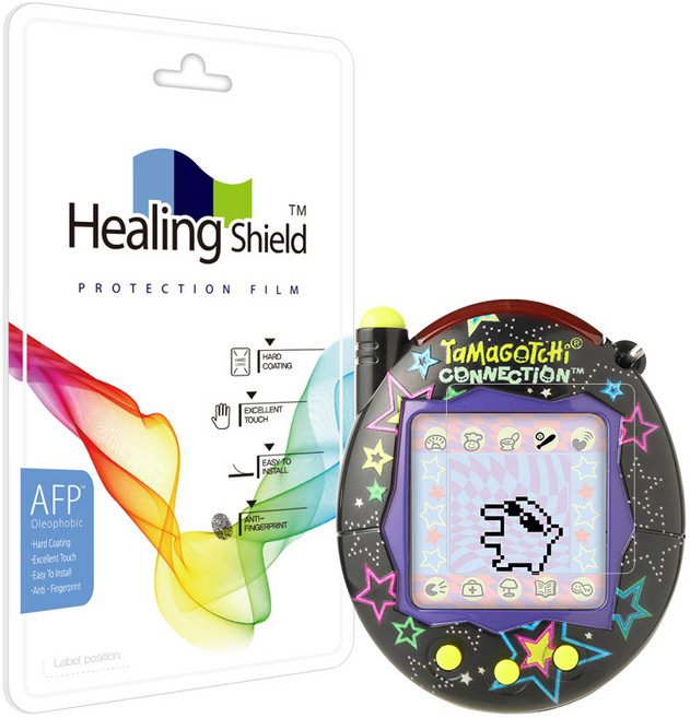 힐링쉴드 올레포빅 액정보호필름 2p 세트, 다마고치 커넥션, 1세트