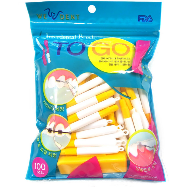 위덴 향기 치간칫솔 SSSS, 0.5mm, 100개입, 1개
