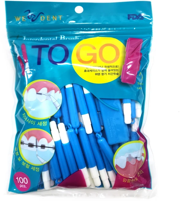 위덴 향기 치간칫솔 L, 1.4mm, 100개입, 1개 - 쿠팡