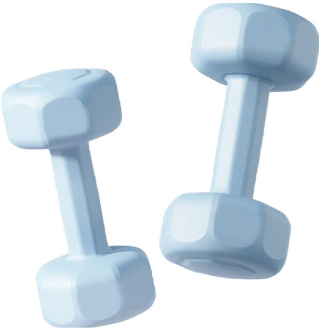 HOME GYM CLUB 居家健身 馬卡龍塑身啞鈴 3kg 2個, 藍色, 單一商品