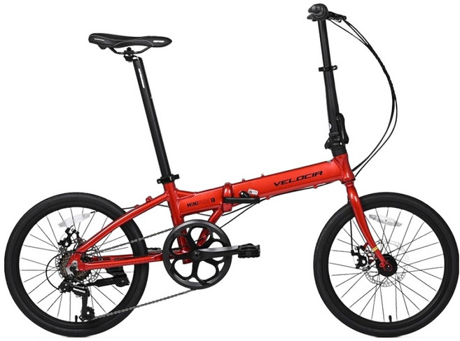VELOCIA Miniride 折疊式鋁合金碟煞 11.3kg 建議身高 145~185cm, 160cm, 1個, 太空紅
