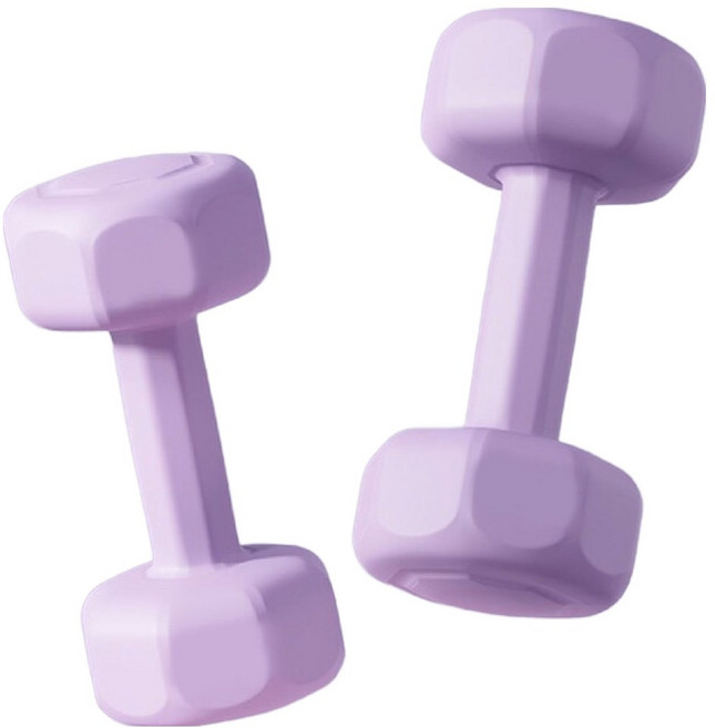HOME GYM CLUB 居家健身 馬卡龍塑身啞鈴 3kg 2個, 紫色, 單一商品