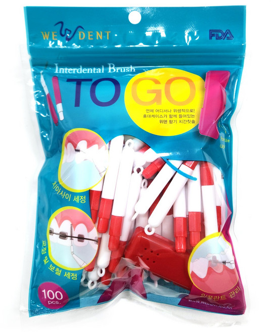 위덴 향기 치간칫솔 SSS, 0.7mm, 100개입, 1개