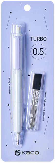 카코 터보 플러스 샤프 + 샤프심 세트 퍼플, 1세트, 0.5mm
