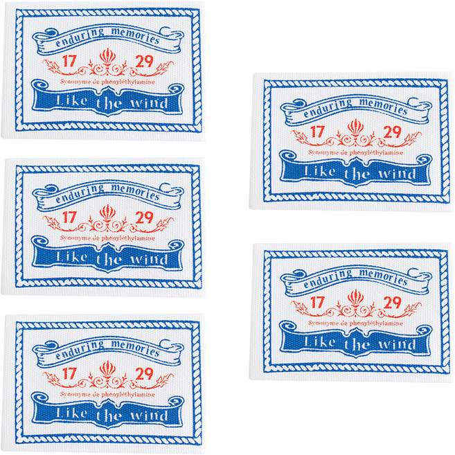 yarna 레터링 빈티지 디자인 면 라벨, 1729, 5개