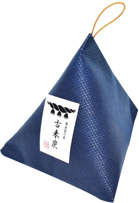 古來炭 立體三角調濕木炭, 1個, 22g