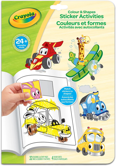 Crayola 繪兒樂 貼紙創作手冊, 1個, 輪子大集合
