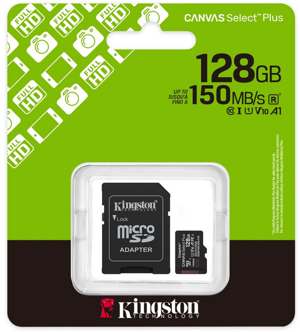 Kingston 金士頓 150MB/s U1 A1 V10 microSDXC記憶卡 SDCS3/128GB, 128GB, 1個
