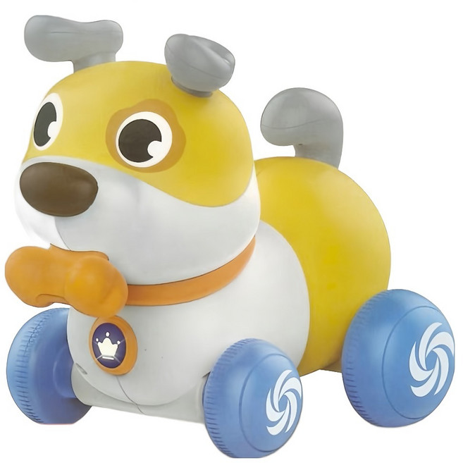 PLAYFUL TOYS 頑玩具 音樂推拉小狗, 1個, 多色