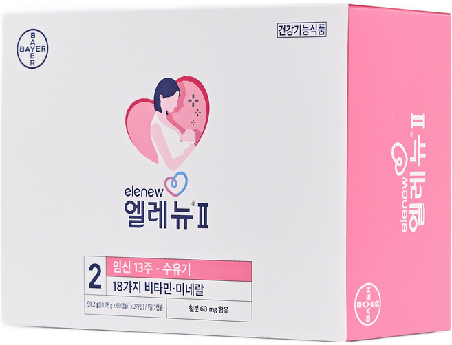 바이엘 엘레뉴 2단계 멀티비타민, 120정, 1개