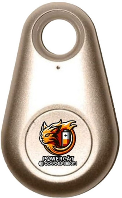 POWERCAT 寶護者 藍牙防丟器 附電池, 水滴金, 1個
