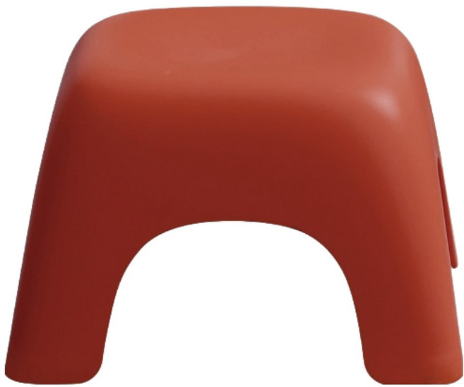 라라하우스 소프트 컬러 미니 스툴 의자 플라스틱 체어 Large, 레드, 1개