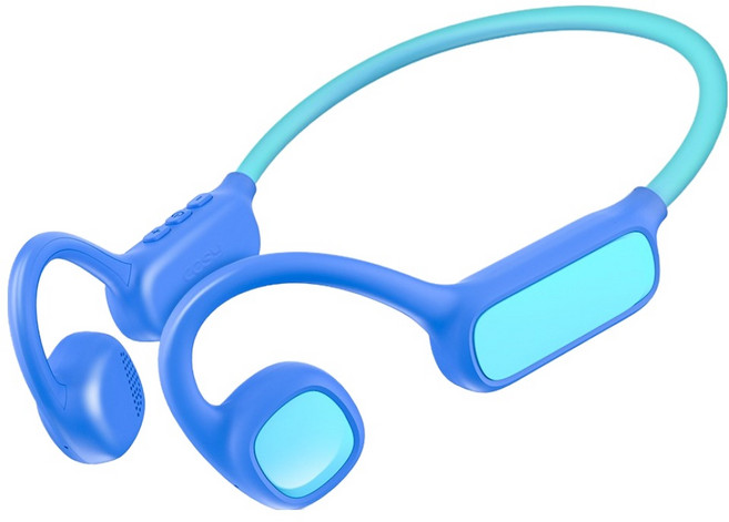 코시 키즈 아동용 청력보호 에어 골전도 블루투스 이어폰, EP4151BTR, 블루