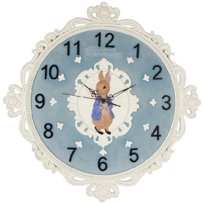 PETER RABBIT 比得兔 古典風時鐘 MD1007, 藍色