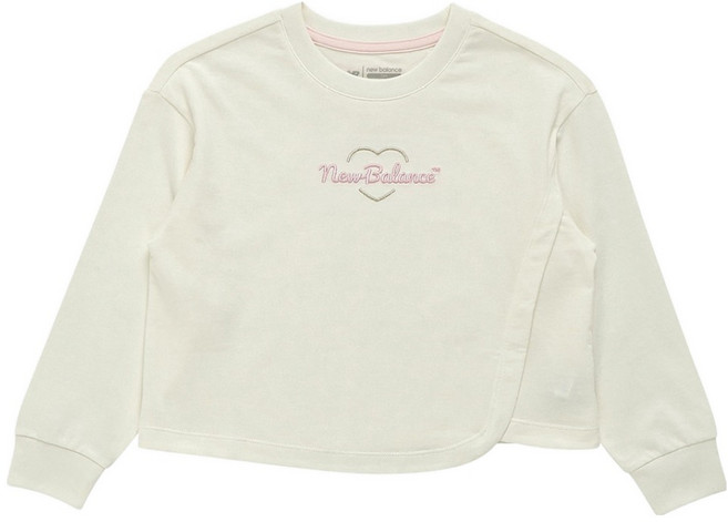 뉴발란스키즈 NBgC 여아용 크롭 긴팔티