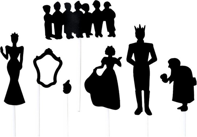 민화샵 동화 종이 그림자놀이 만들기 세트 백설공주 S250023A, 혼합색상, 20세트