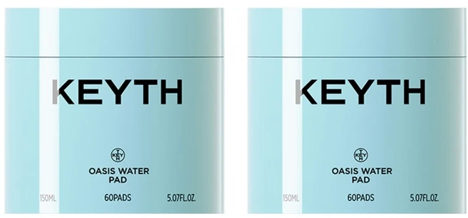 KEYTH 트루드 키스 오아시스 워터 패드 150ml, 2개, 60매입 - 쿠팡