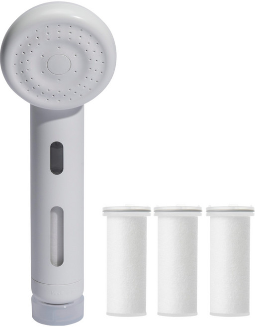 SHIFT 아로마 캡슐 샤워기 + 필터 4p 세트, 1세트, 퓨어화이트