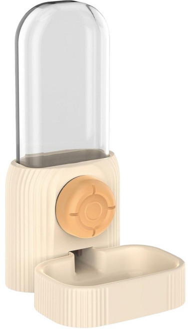Pets Family 固定式寵物自動飲水器 520ml WO009, 1個, 米色