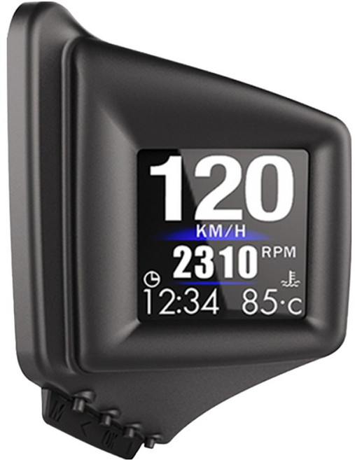 領先者 P8 HUD抬頭顯示器 液晶螢幕OBD2 + GPS行車電腦, 1個, 黑色