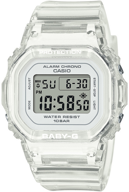 CASIO 卡西歐 BABY-G 方形透明設計電子錶 BGD-565US-7DR