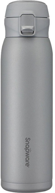 Corelle Brands 康寧餐具 Snapware 316不鏽鋼彈跳保溫杯, 灰色, 680ml, 1個