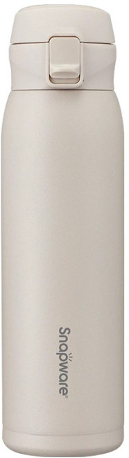 Corelle Brands 康寧餐具 Snapware 316不鏽鋼彈跳保溫杯, 杏色, 680ml, 1個