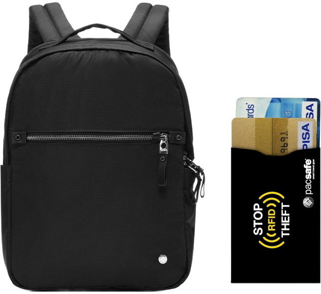 팩세이프 여성용 W 백팩 + RFID차단 카드슬리브 2p 세트