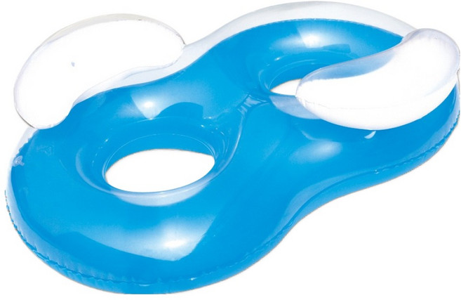 Bestway 雙人泳圈 43009, 藍色, 1個