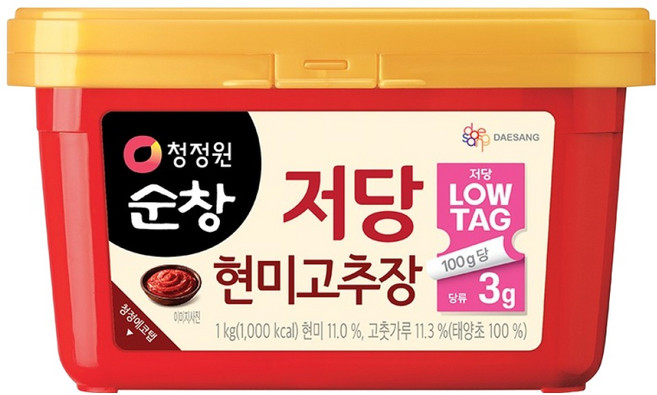 청정원순창 대상 순창 저당 현미 고추장, 1kg, 1개