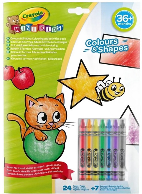 Crayola 繪兒樂 幼兒蠟筆著色本組, 1套, 混和顏色