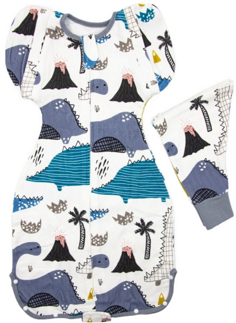 OhBabyLying 春秋薄款 可換袖成長包巾 S