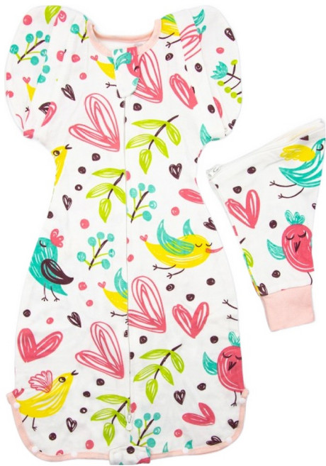 OhBabyLying 春秋薄款 可換袖成長包巾 L