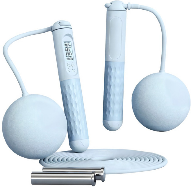 HOME GYM CLUB 居家健身 新款兩用負重跳繩 大球, FE021, 藍色